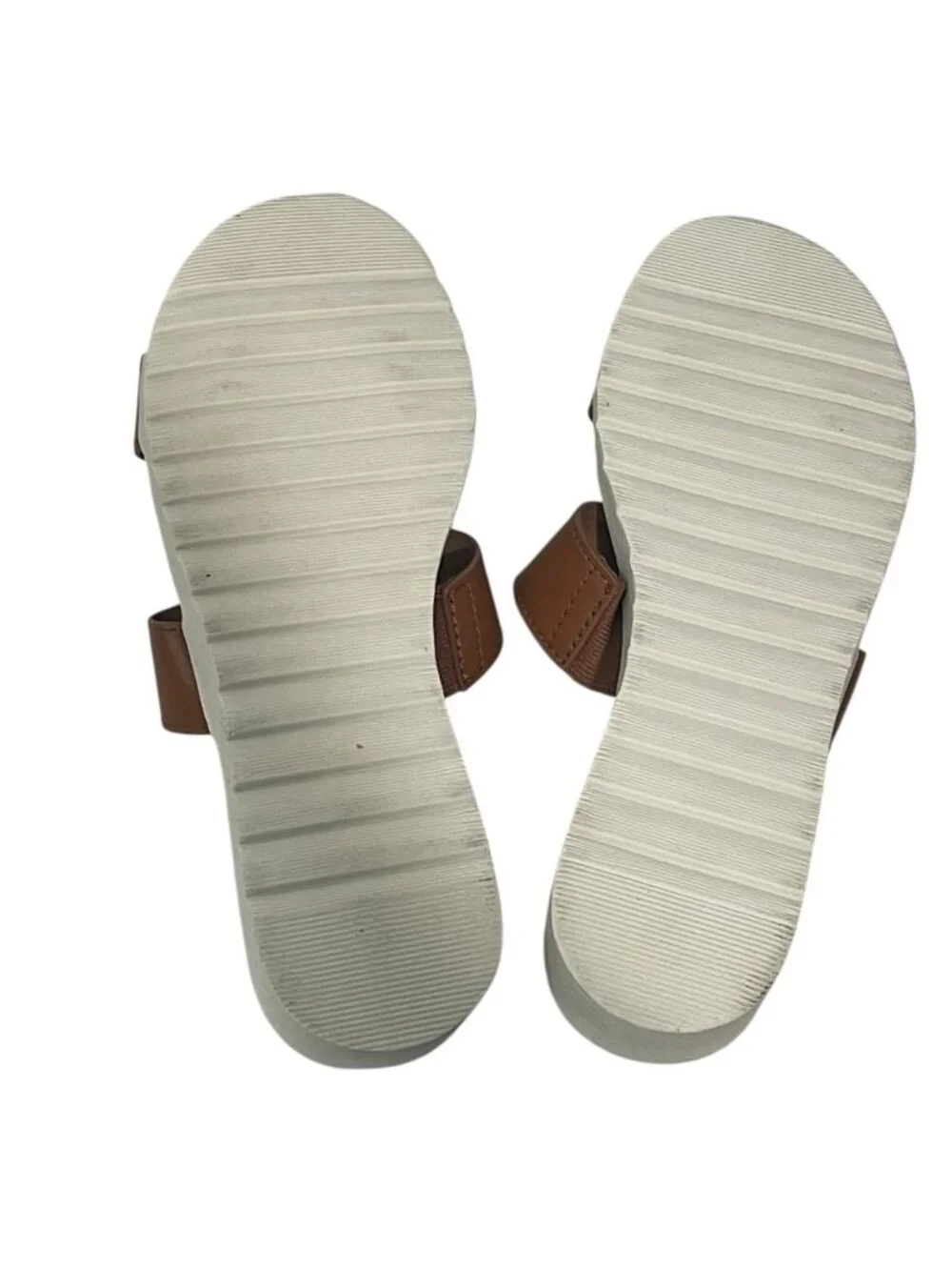 Kensie Elena H Band Slide Sandals Women’s Size 8 Cognac Brown NEW